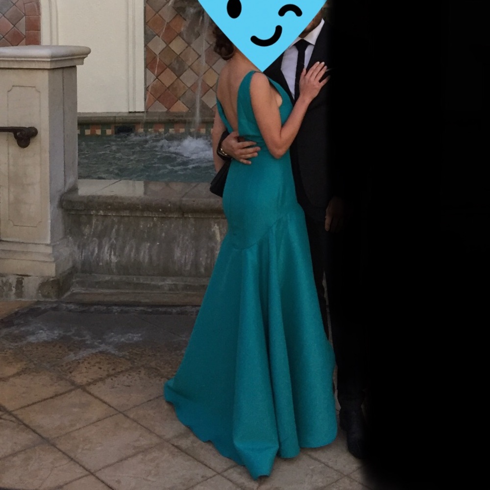 HAND-MADE high-low  gown